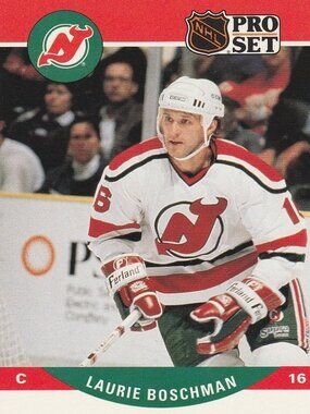 Laurie Boschman - 1990 Pro Set Hockey Card